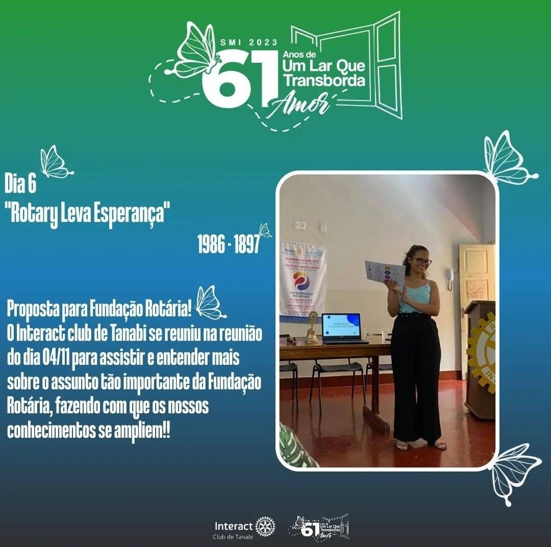 Interact Club de Tanabi no 6º dia da SMI