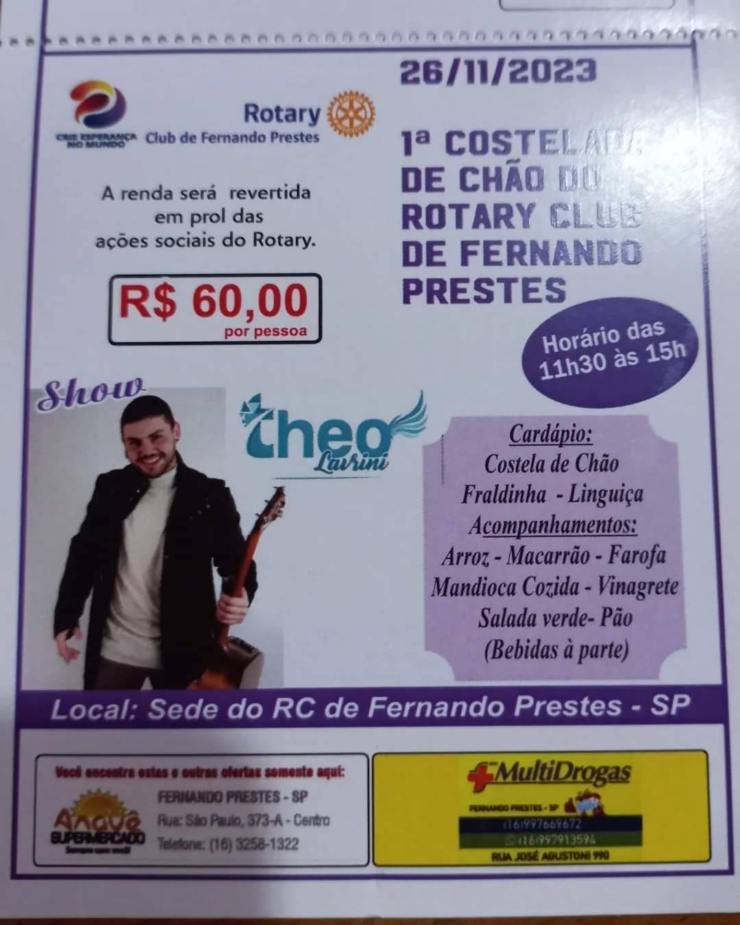 1ª Costelada de Chão em Fernando Prestes 