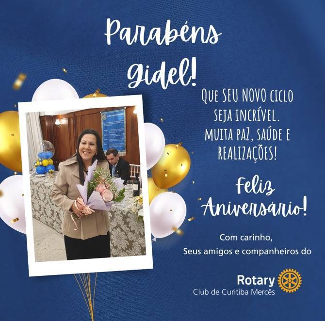 PARABÉNS COMPANHEIRA GIDEL