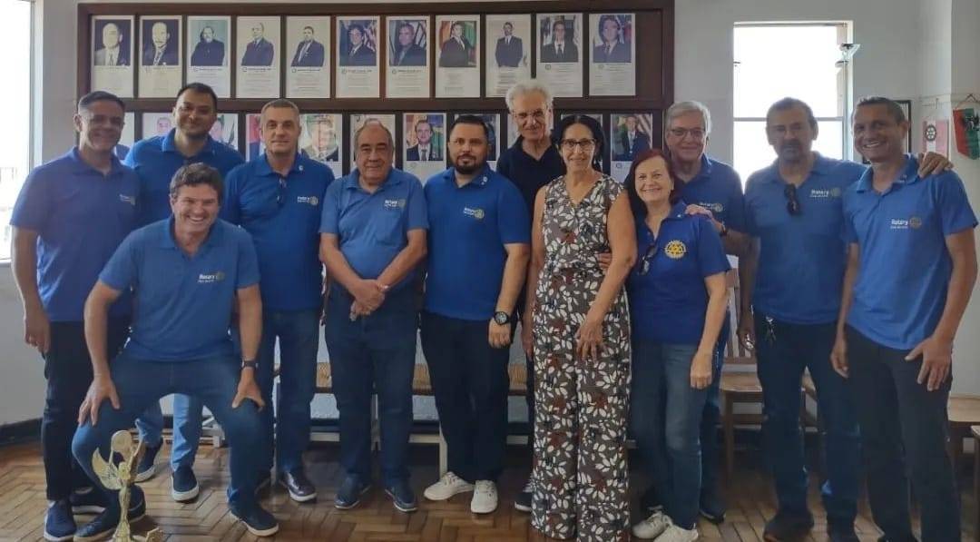 Visita do casal Governador na sede do Rotary de Lins