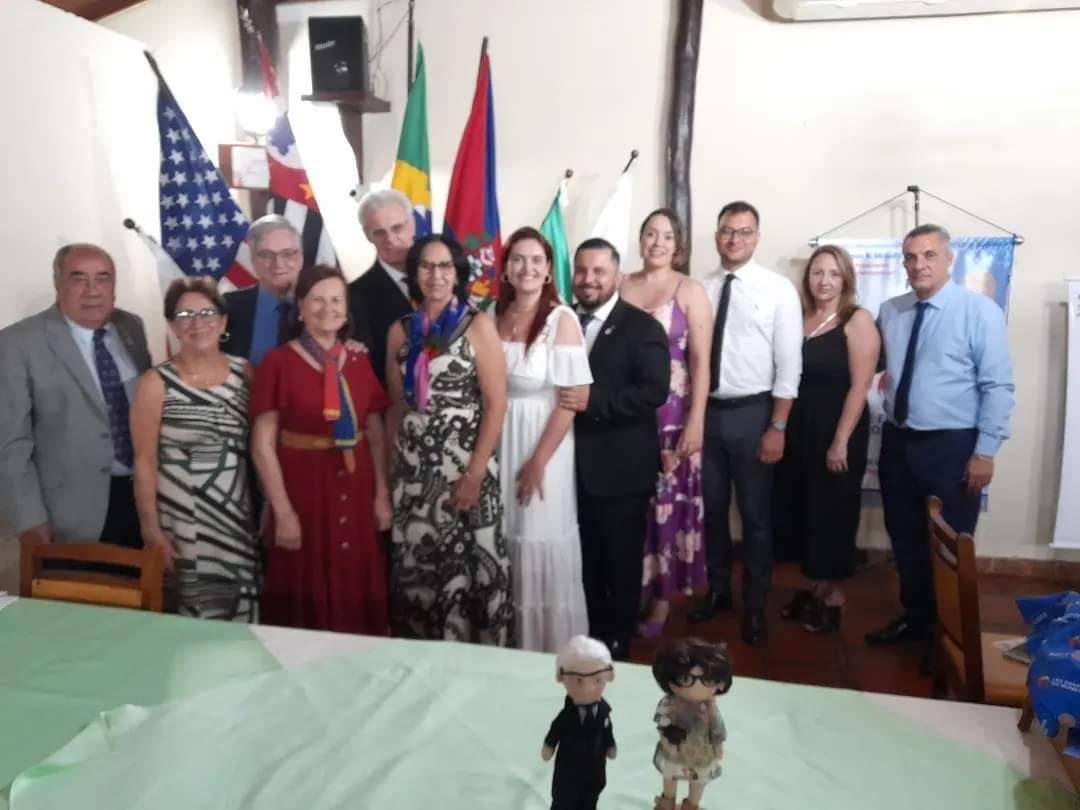 Casal Governador na cidade de Lins visitando clubes