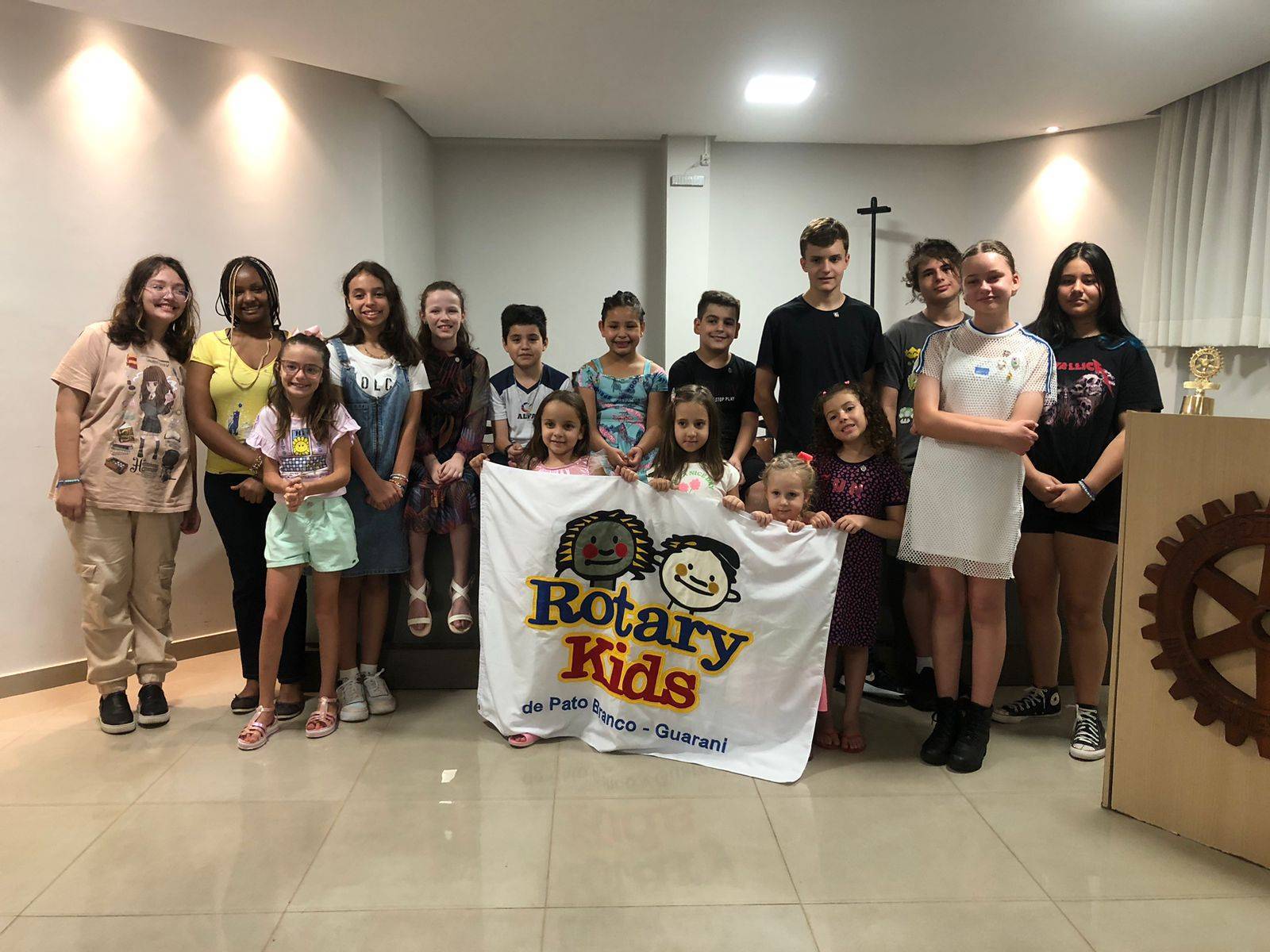 Posse de novos companheiros dos Rota Kids Guarani