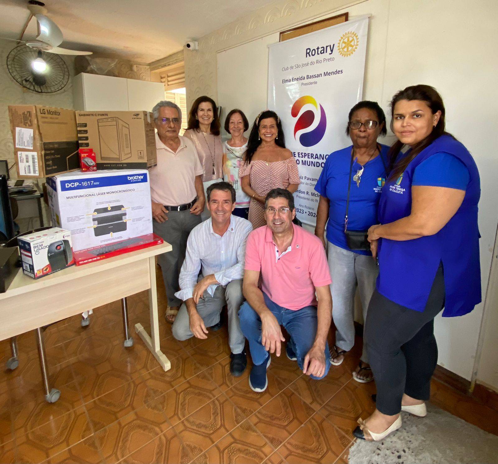 Rotary Club de São José do Rio Preto realiza entrega de equipamentos do Projeto Distrital para a Associação Madre Teresa de Calcutá