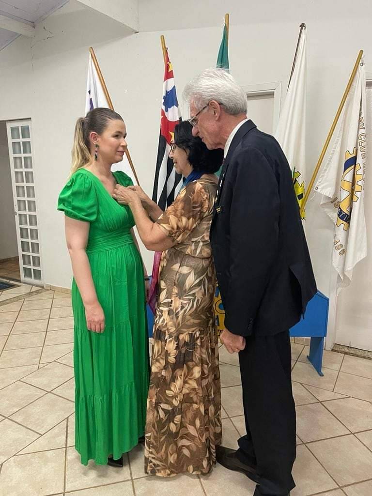Empossamento de novo membro no Rotary Club de Promissão
