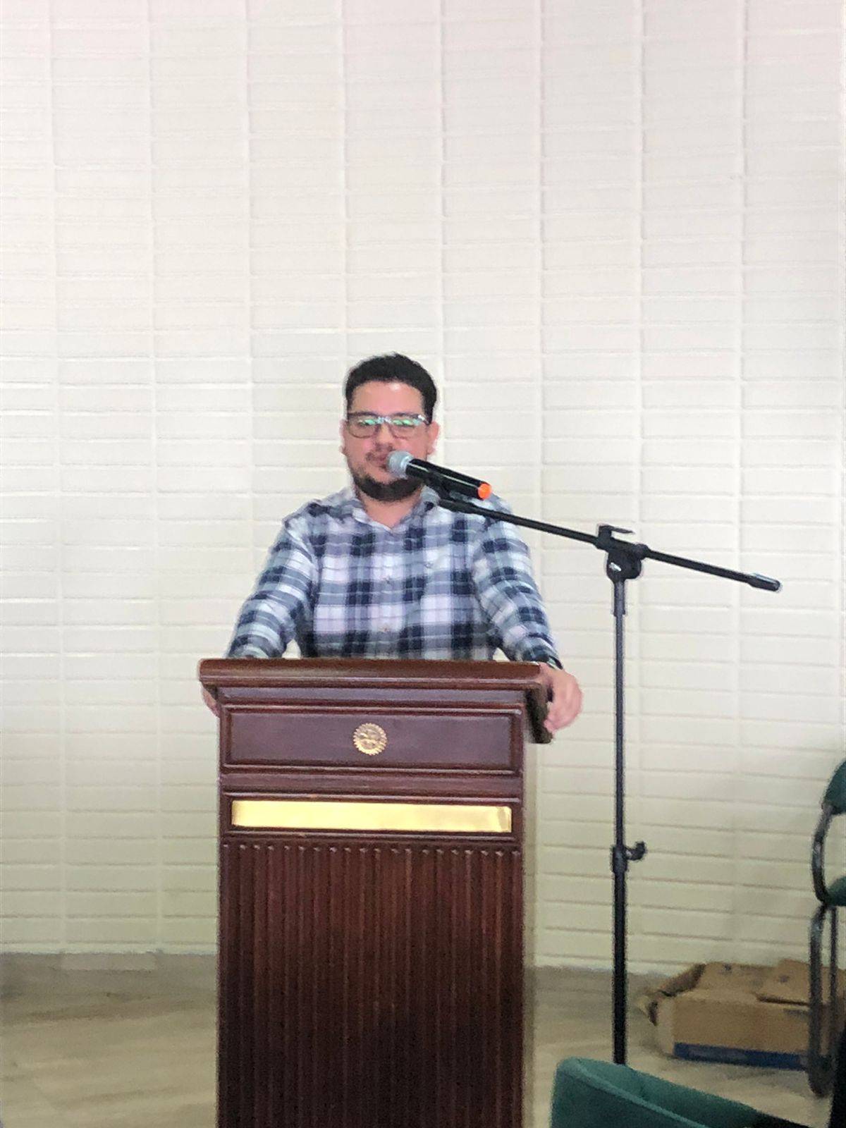 Companheiro Fabiano Vanzela Sampaio, presidente eleito 25 26 R.C. de Cascavel Uniáo.