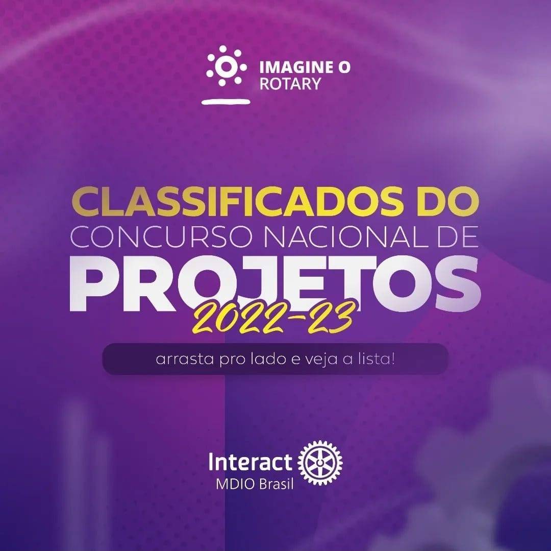 Terror do Interior - Das 10 categorias do Concurso Nacional de Projetos 2022-23 do Interact Brasil, o Distrito 4480 é semifinalista em 4 