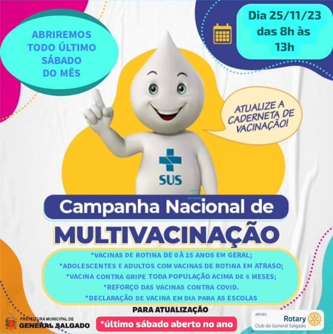 Atualização da carteira de vacinação em General Salgado 