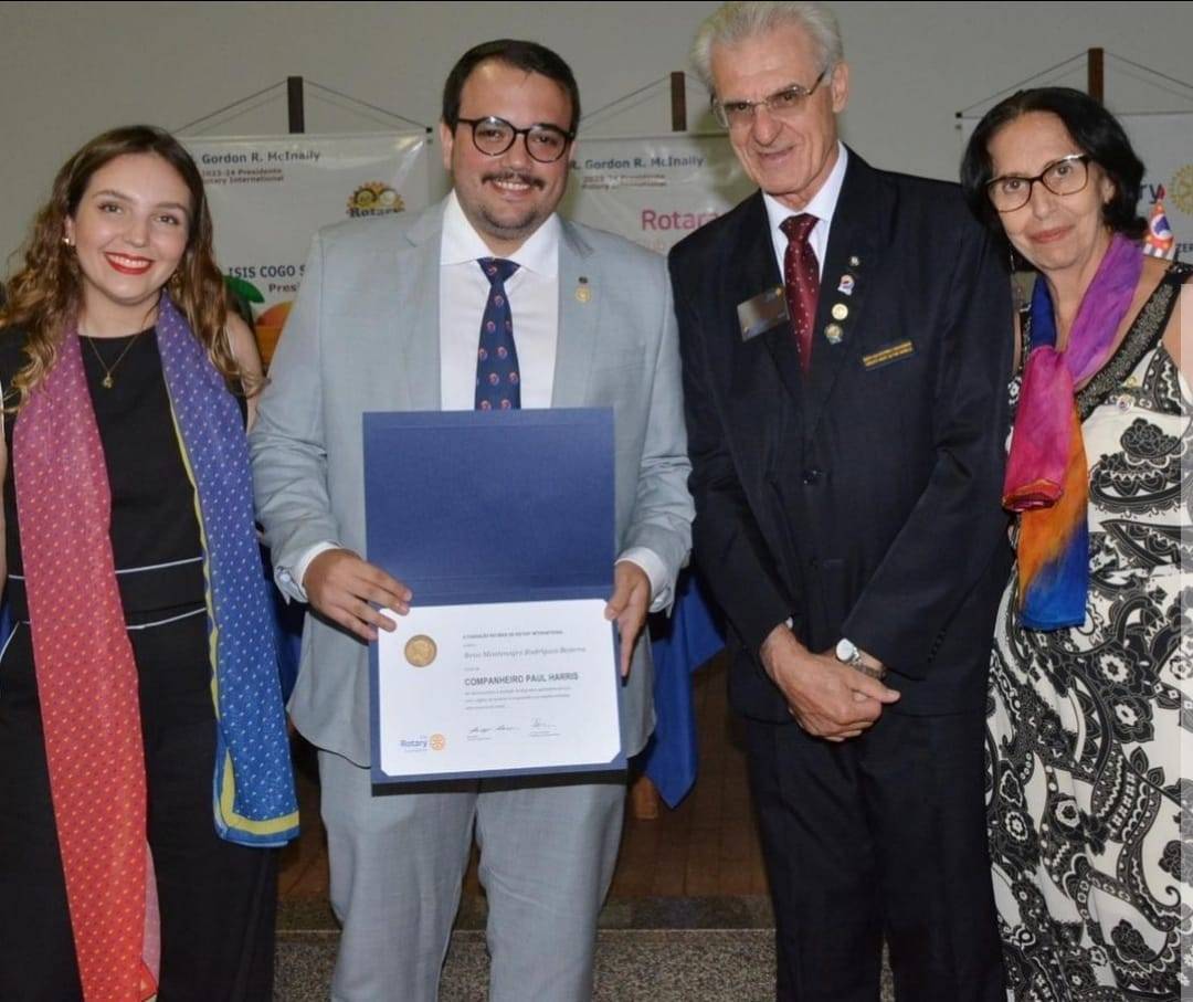 Presidente do RC de Itápolis recebe Titulo Paul Harris 