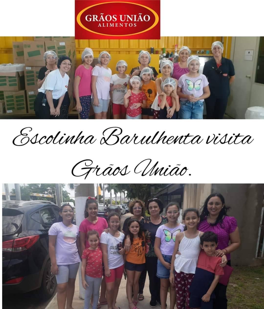 Alunas de projeto do Rotary Club de Fernando Prestes visitam empresa Grãos União