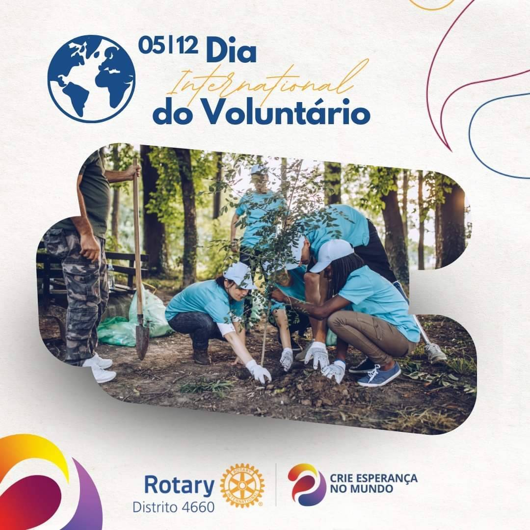 Hoje é o dia internacional do voluntário! E nós do Rotary Club de Sobradinho nos sentimos imensamente gratos por sermos todos voluntários em prol de bens maiores!