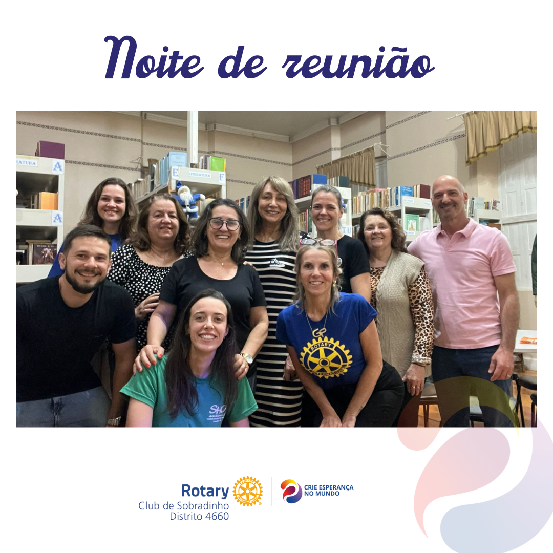 Hoje realizamos mais uma noite de reunião!