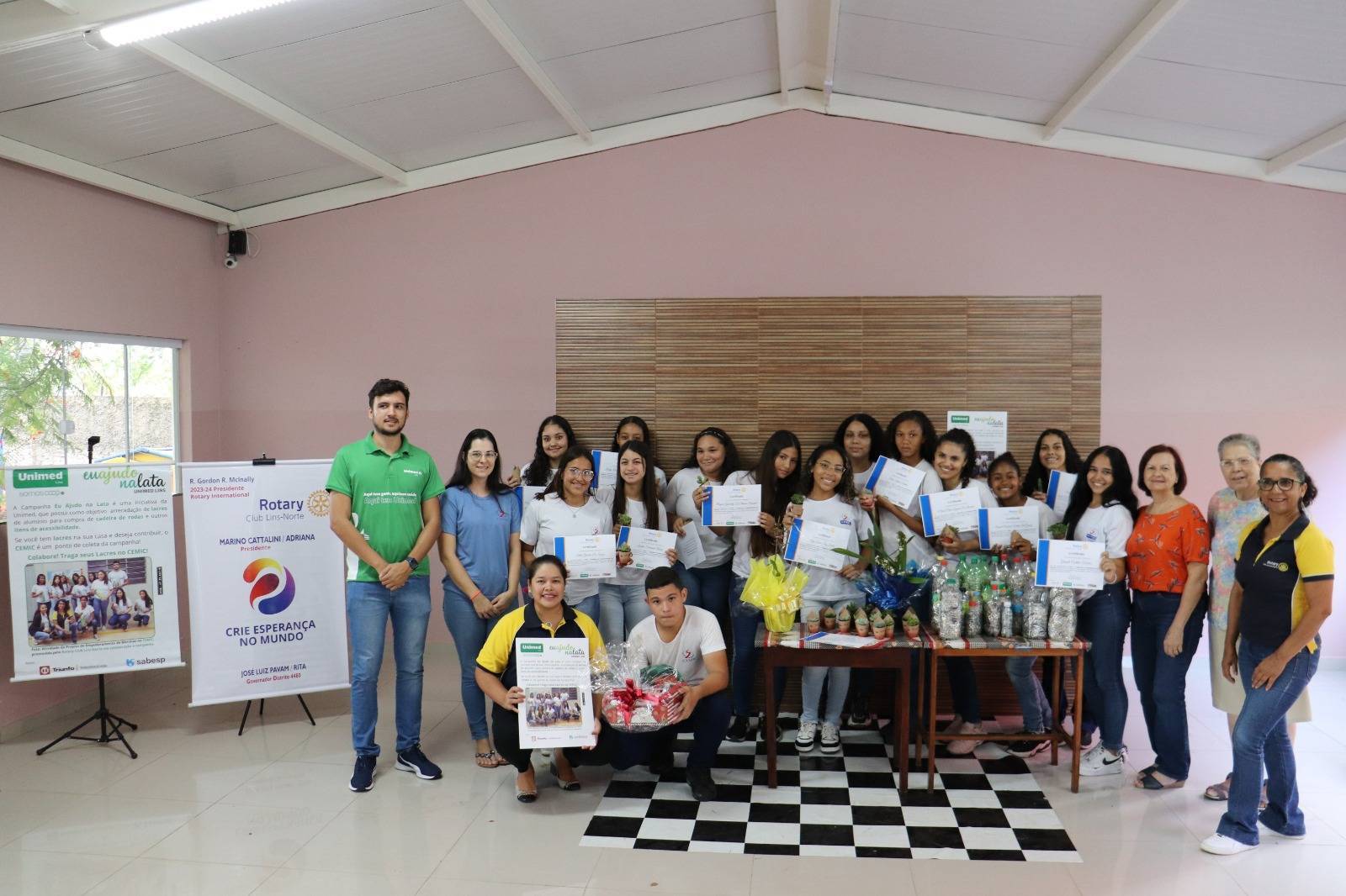 Etapa concluída do projeto "Empoderamento de Meninas"