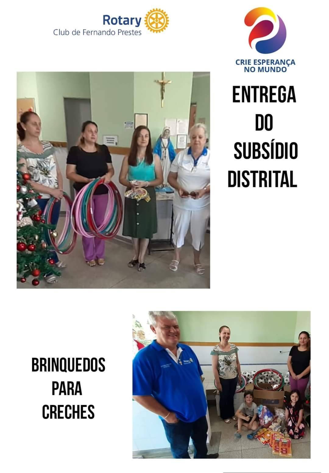 Subsidio Distrital Gera Doações 