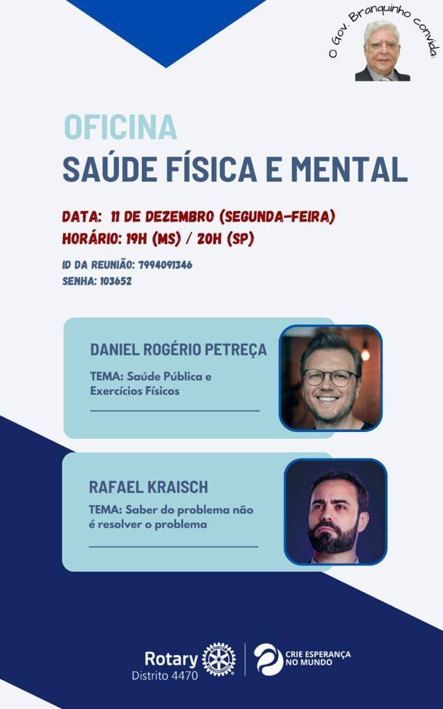 OFICINA SAÚDE FÍSICA E MENTAL
