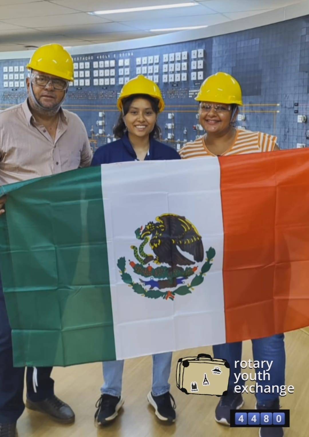 Intercambista mexicana conheceu hidroelétrica de Água Vermelha