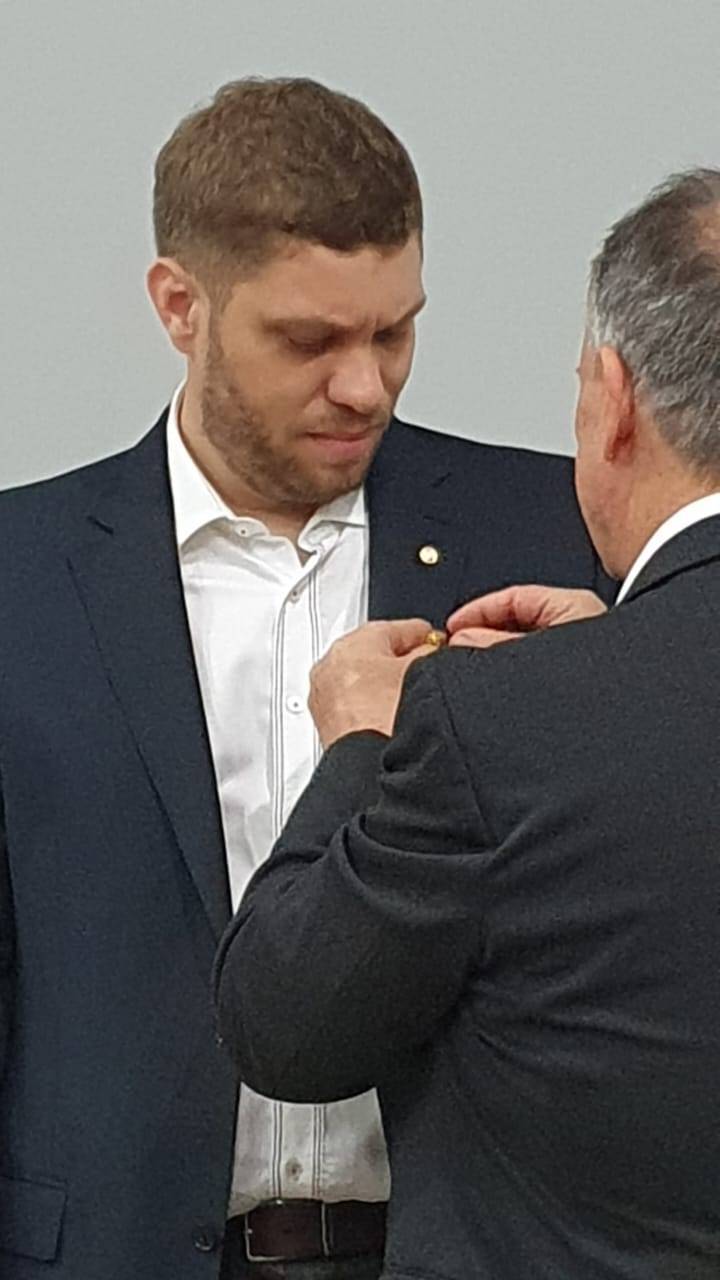 Presidente Armenio e Novo Associado Bruno Logar