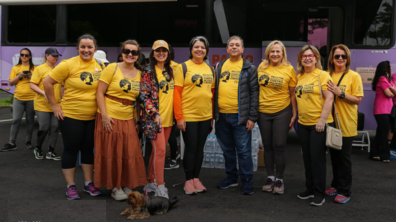 Governador Laerzio Chiesorin Junior e líderes regionais e nacionais que combatem a violência contra mulheres e meninas