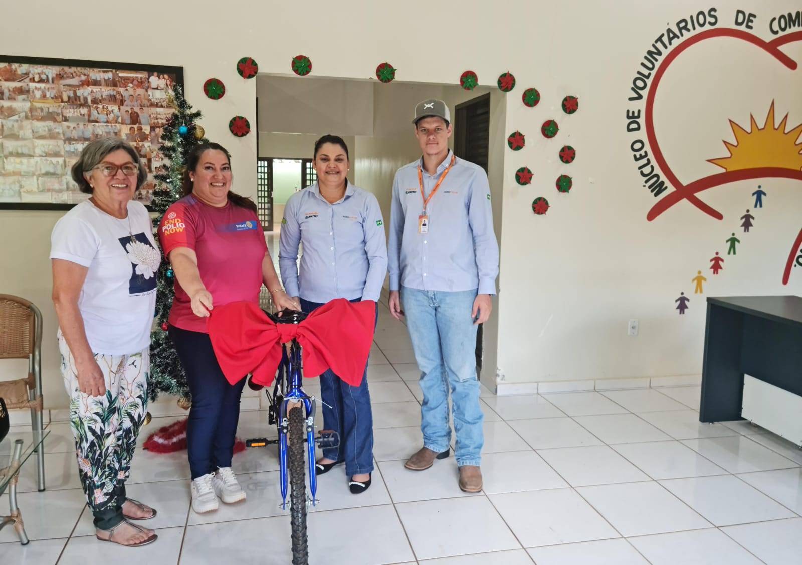 Entrega oficial da bicicleta