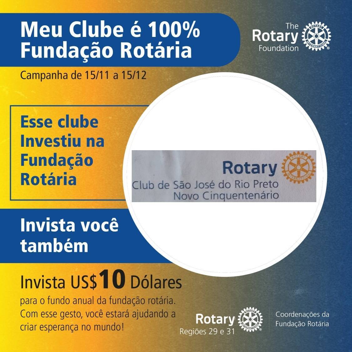 Campanha 100% Fundação Rotária 