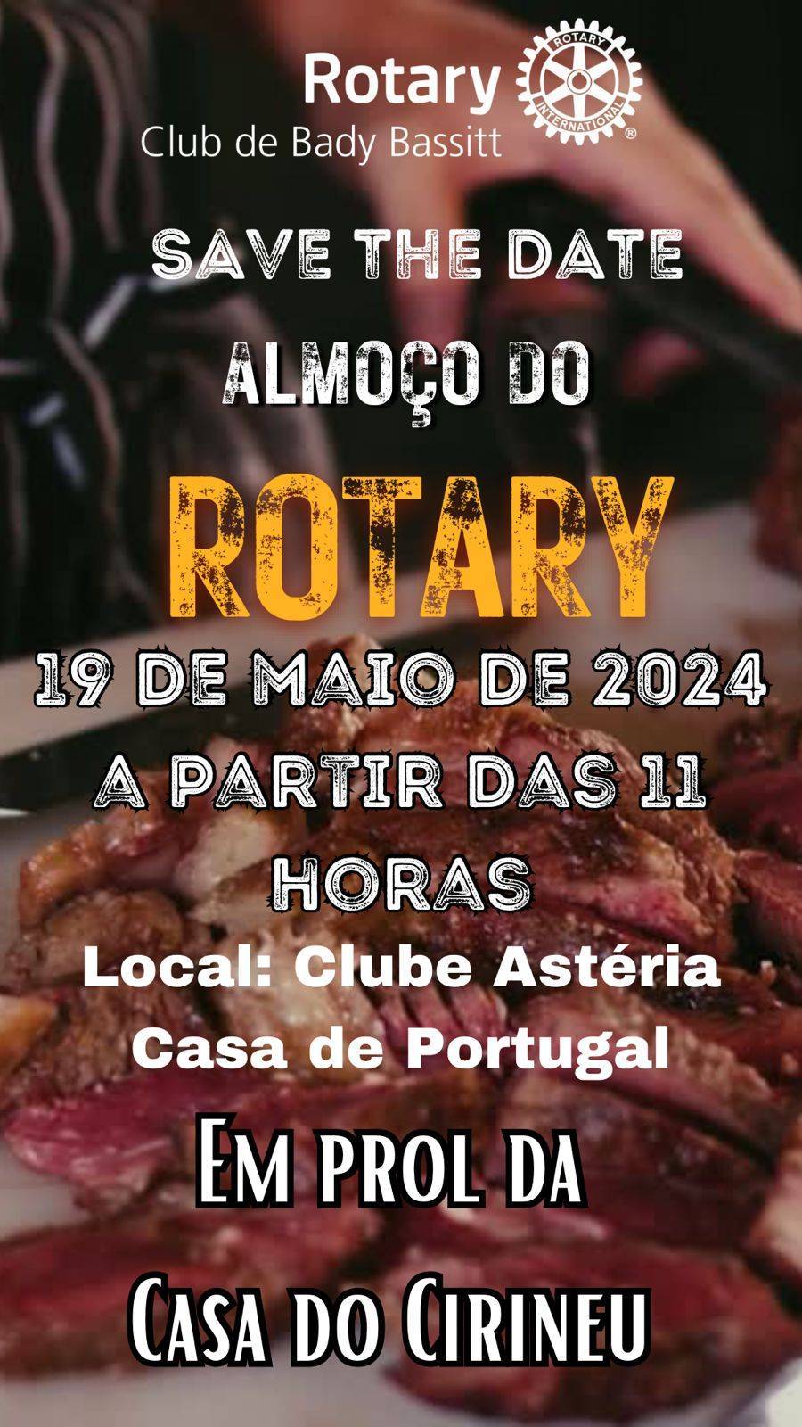 Save the Date - Almoço com o Rotary Club de Bady Bassit