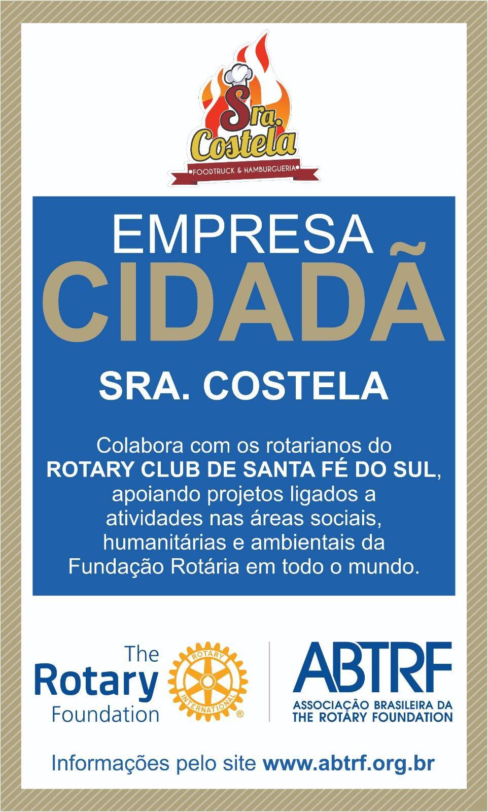Rotary Club de Santa Fé do Sul apresenta nova Empresa Cidadã