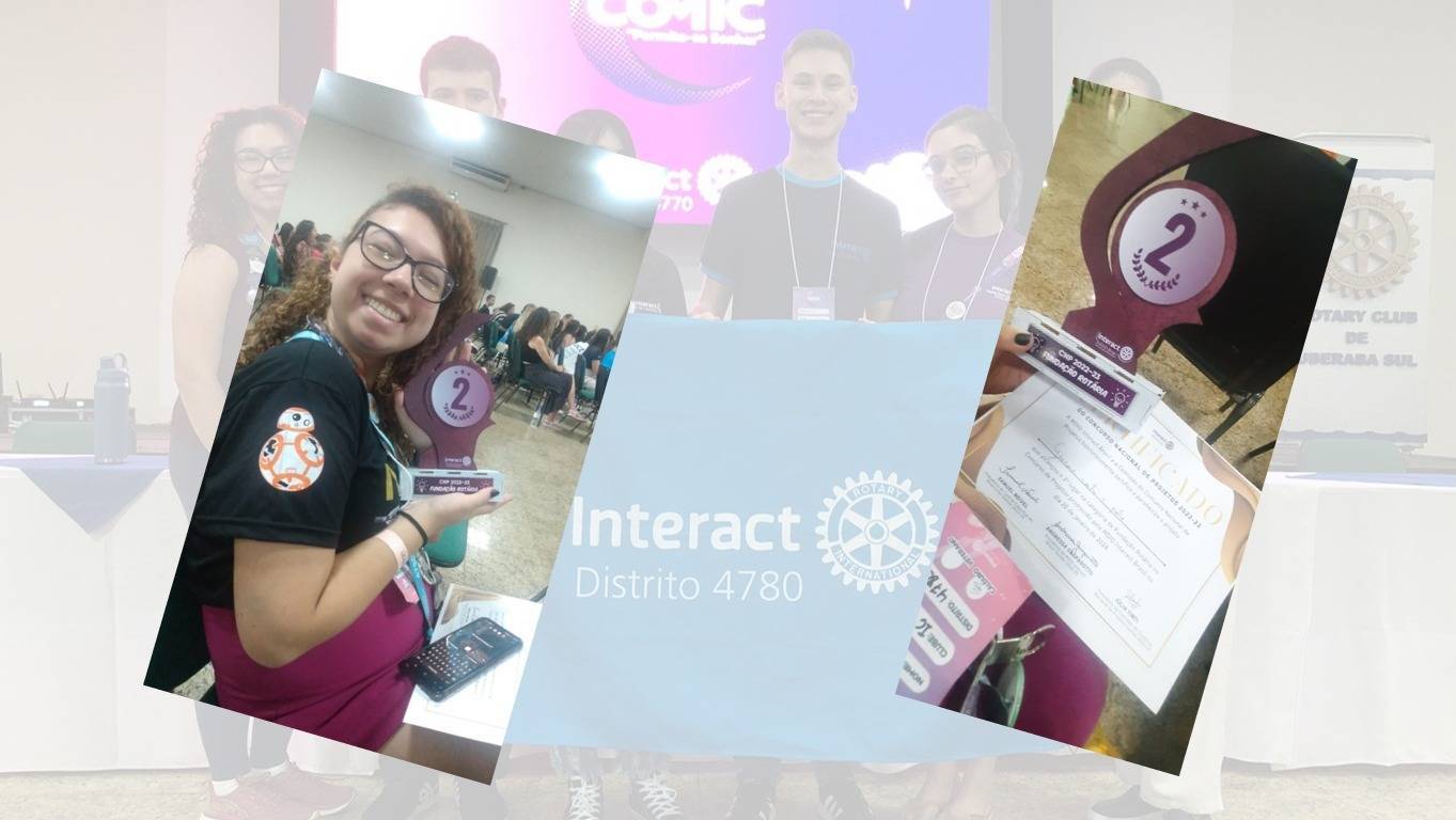 Companheira Maria Eduarda Simon do Interact Club de São Gabriel Carreteiros