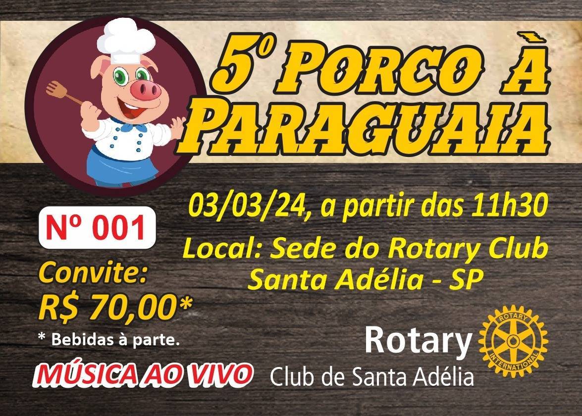 Vem aí 5º Porco à Paraguaia 