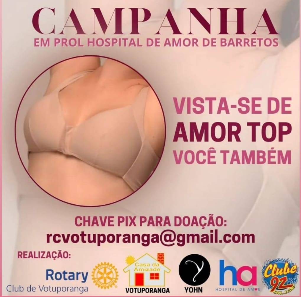 Convite para Campanha em prol do Hospital de Amor