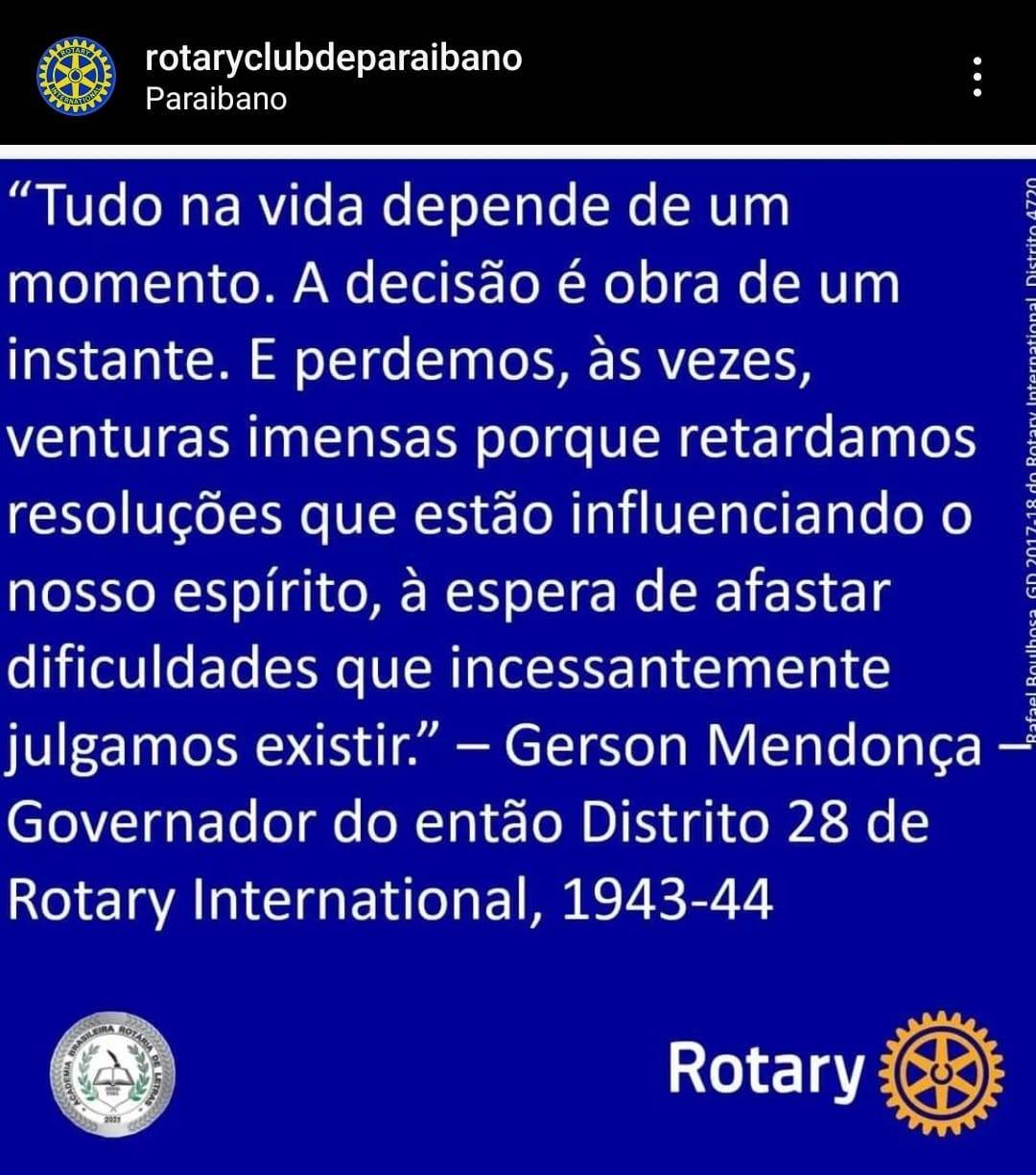 Mensagem do ex-governador distrital 43-44