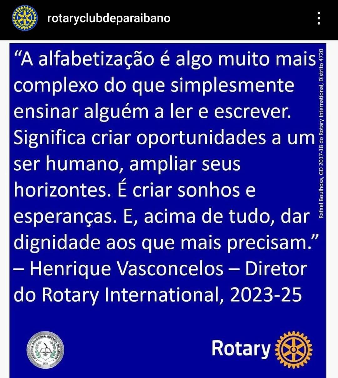 Mensagem do Diretor do Rotary Internacional 23-25
