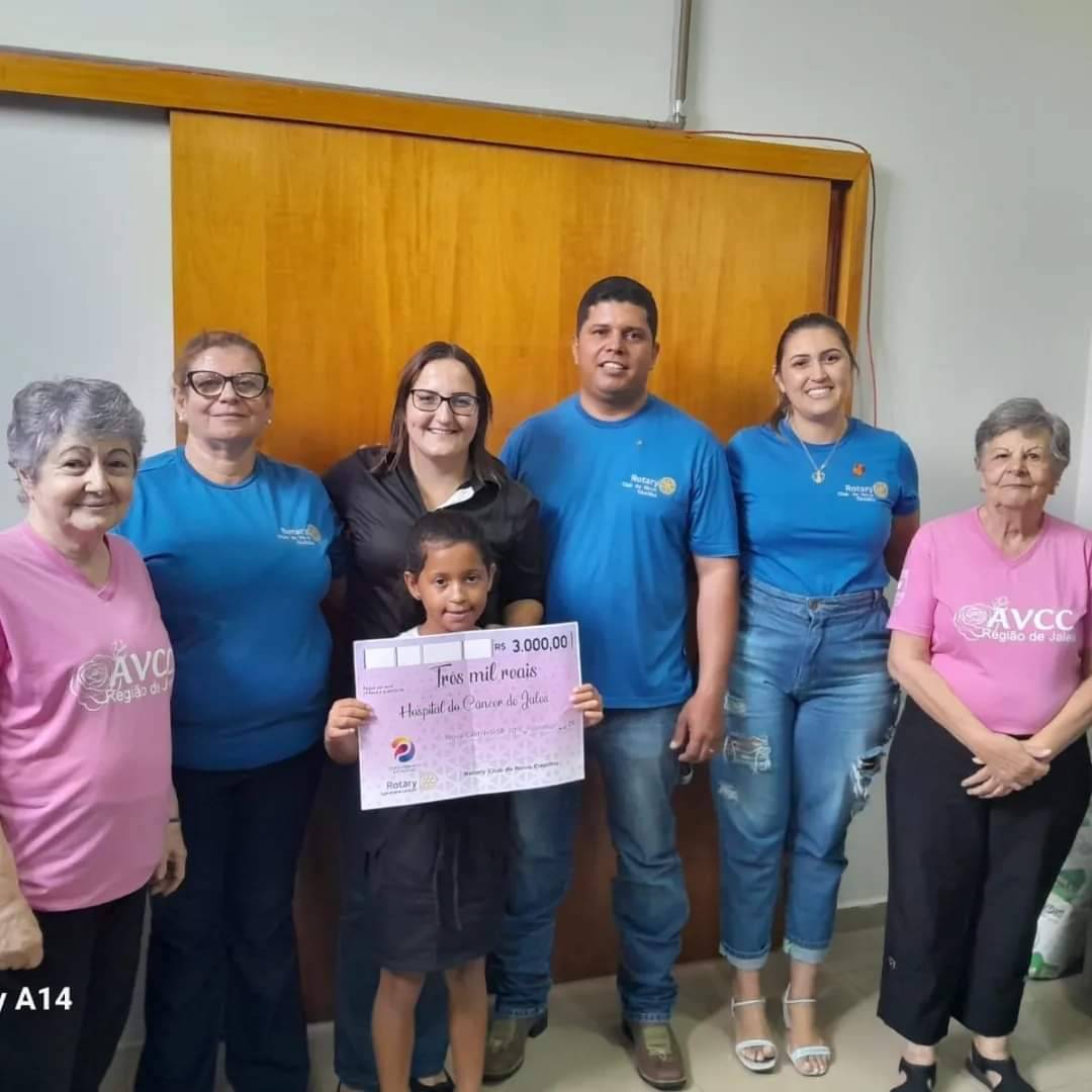 Entrega de Cheque do Rotary Club de Nova Castilho