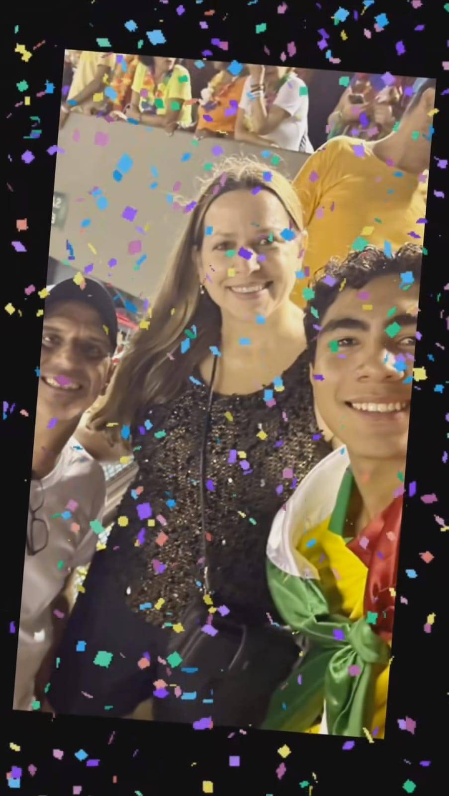 Intercambista Cristian conhecendo o carnaval de São Paulo