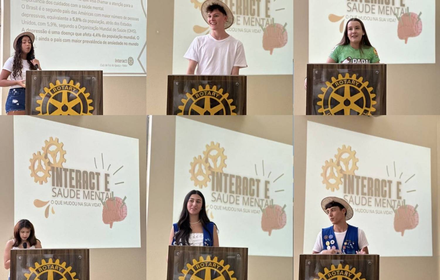 Ao final da reunião ordinária do dia 27 de janeiro de 2024, foi realizado o Colorindo os Meses de Janeiro, tendo sua cor de campanha sendo o branco. Neste mês o projeto emocionou, teve início com os companheiros Pedro Lourenzini, Alice Andrade e Angeli, fazendo uma apresentação da campanha, de como surgiu, sua importância, após isso entregaram um recado acompanhado de um origami para todos os presentes. Sendo assim, abriram o momento “Interact e Saúde Mental”, convidando quem quisesse para ir a frente e  compartilhar sua experiência de como o Interact afetou e afeta sua saúde mental e vida, sendo um projeto lindo em que muitos interactianos se abriram e falaram com o coração, todos sairam de lá muito inspirados.