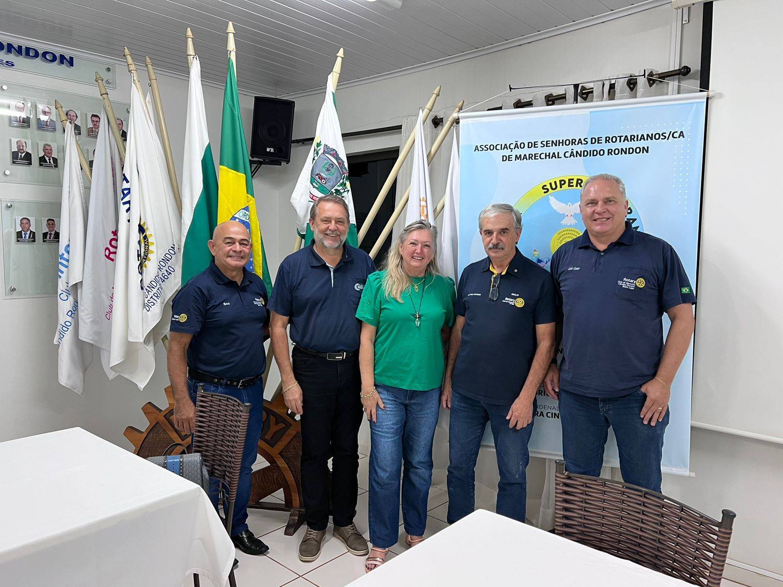 O diretor 25/27 Cesar Scherer associado do clube esteve presente