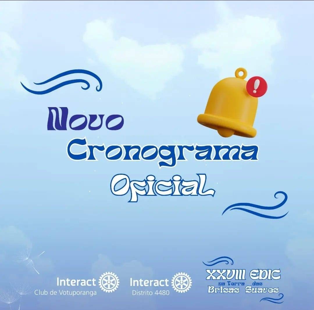 Novo cronograma oficial da XXVIII EDIC