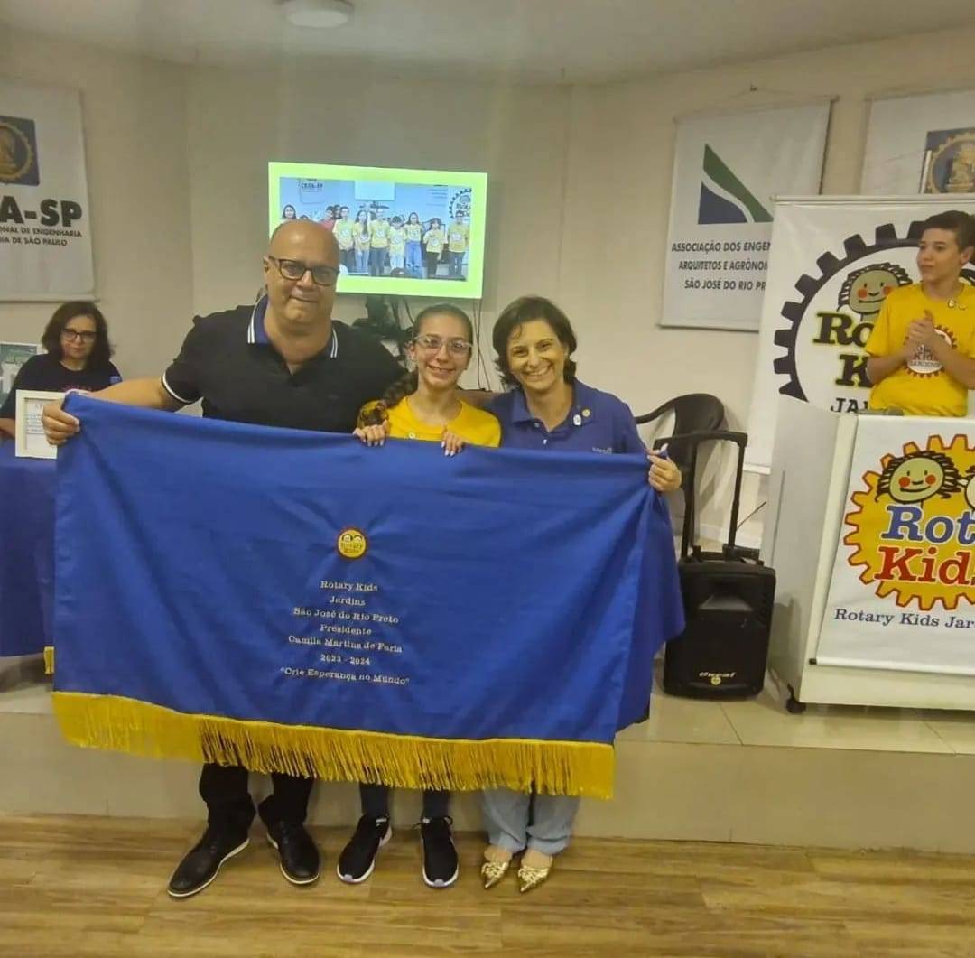 Reunião especial com posse no Rotary Kids de São José do Rio Preto Jardins