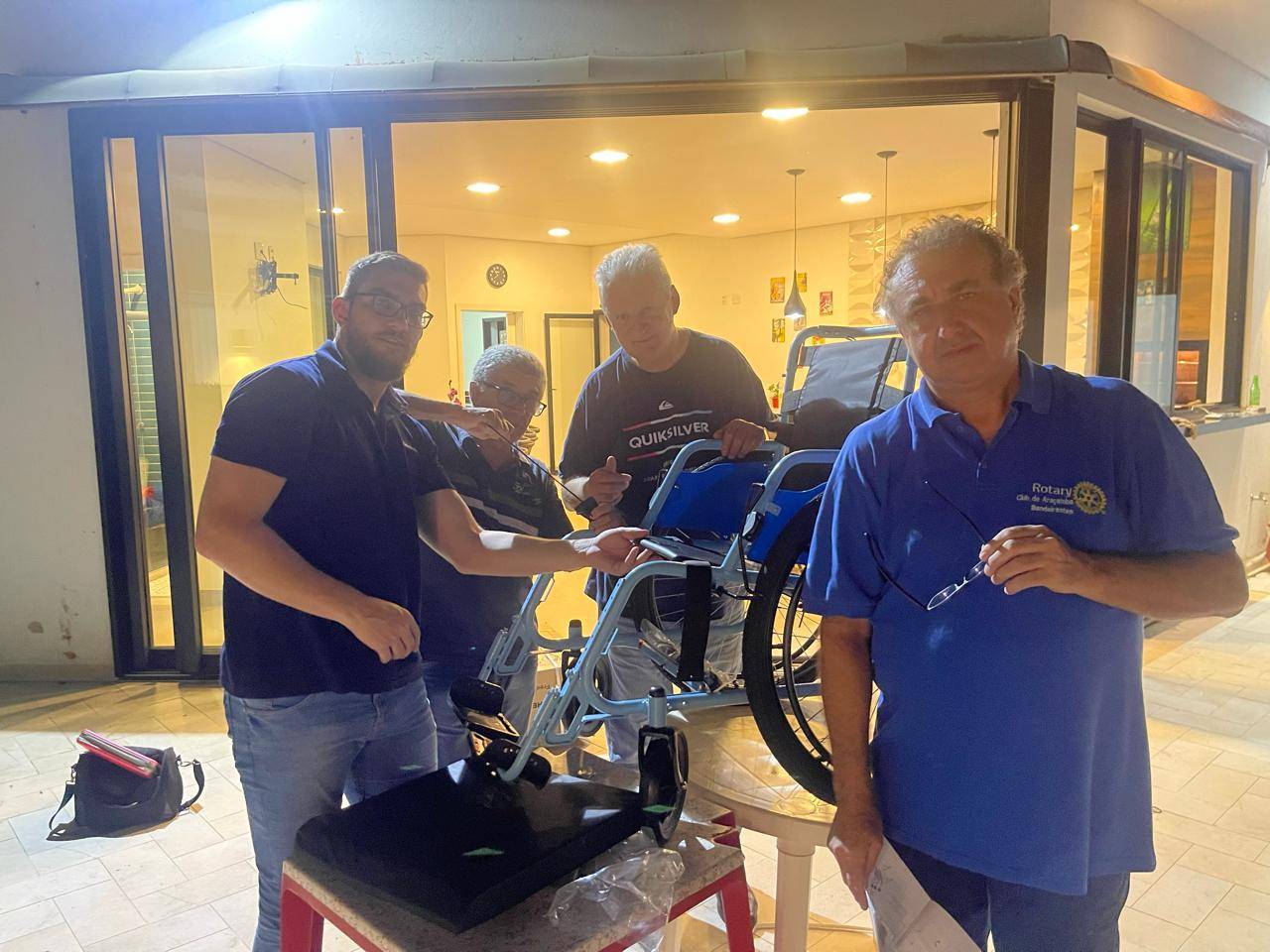 Rotary Club de Araçatuba Bandeirantes - Entrega Cadeiras de Rodas do Projeto Mobilidade para Todos 19/02/2024