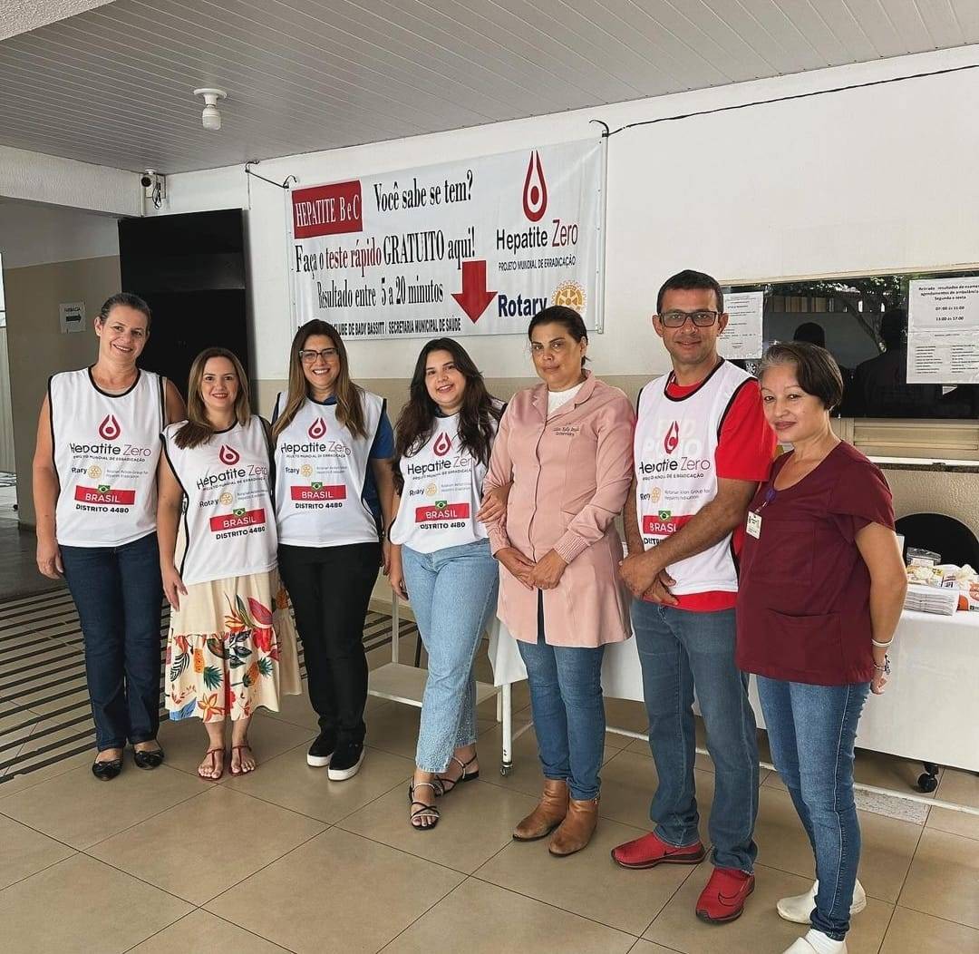 Rotary Club de Bady Bassitt no evento Hepatite Zero