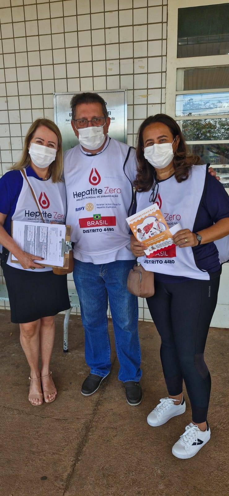 Rotarys 4480 na campanha Hepatite Zero