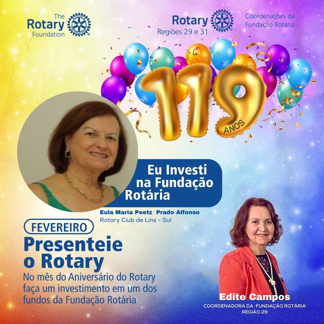 Investimentos na Fundação Rotária a Todo Vapor!