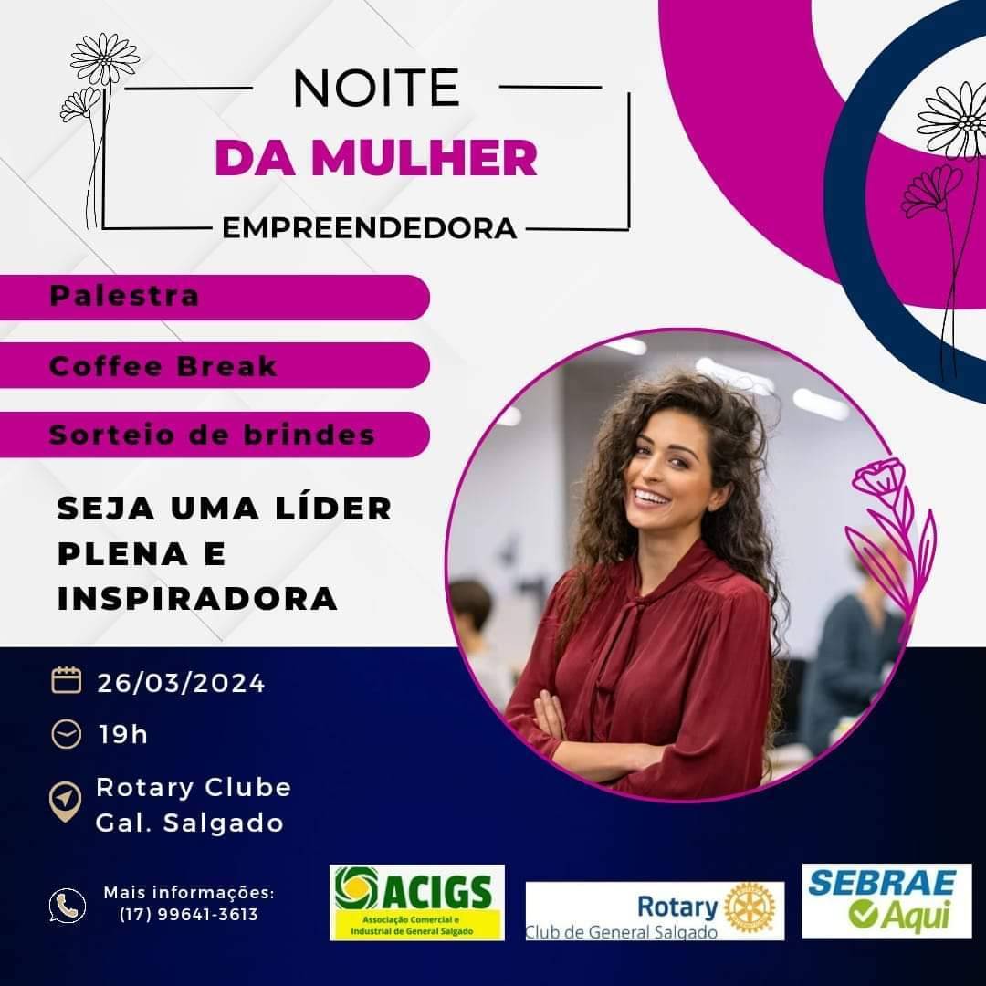 Noite da Mulher Empreendedora em General Salgado