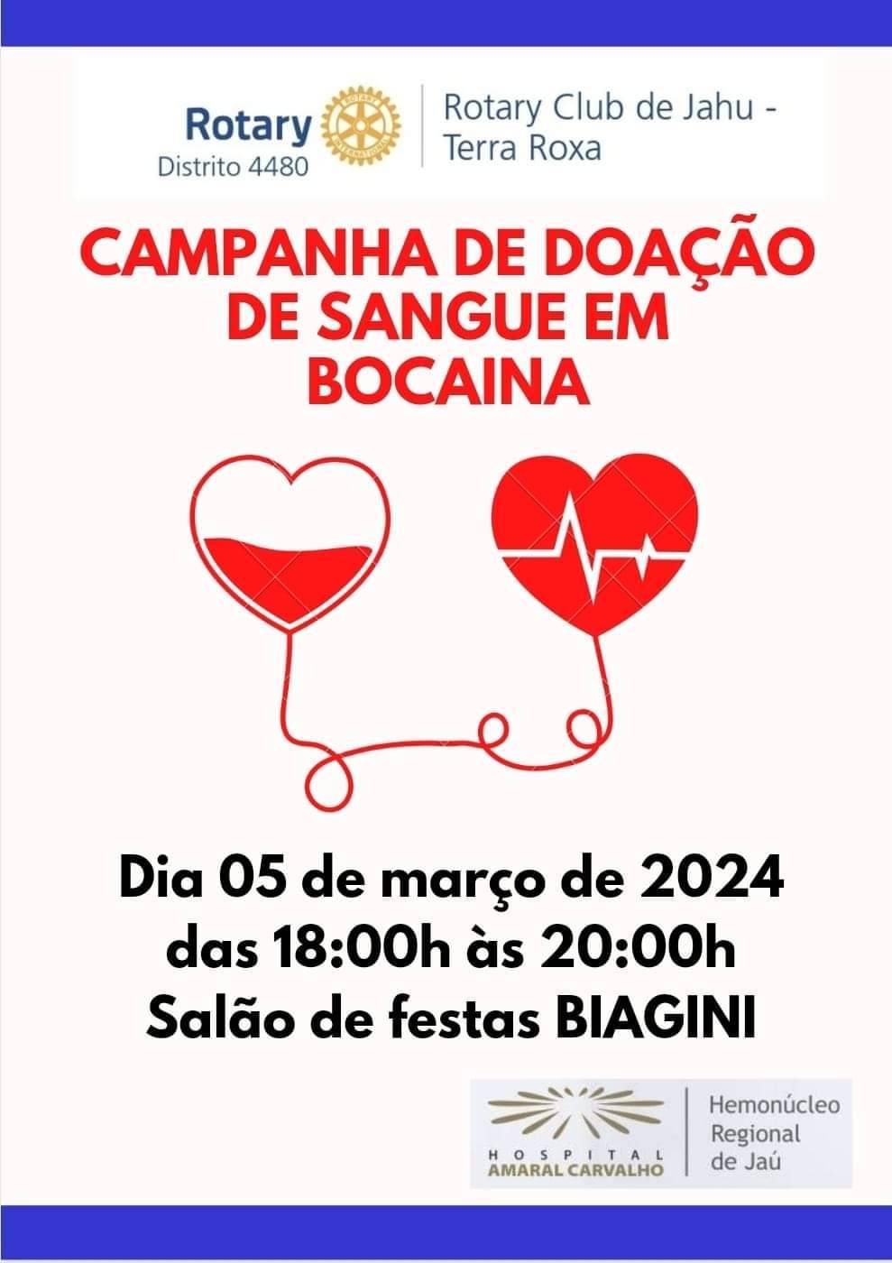Campanha de Doação de Sangue em Bocaina 