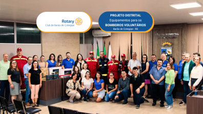 DOAÇÃO DE EQUIPAMENTOS PARA BOMBEIROS VOLUNTÁRIOS EM BARÃO DE COTEGIPE