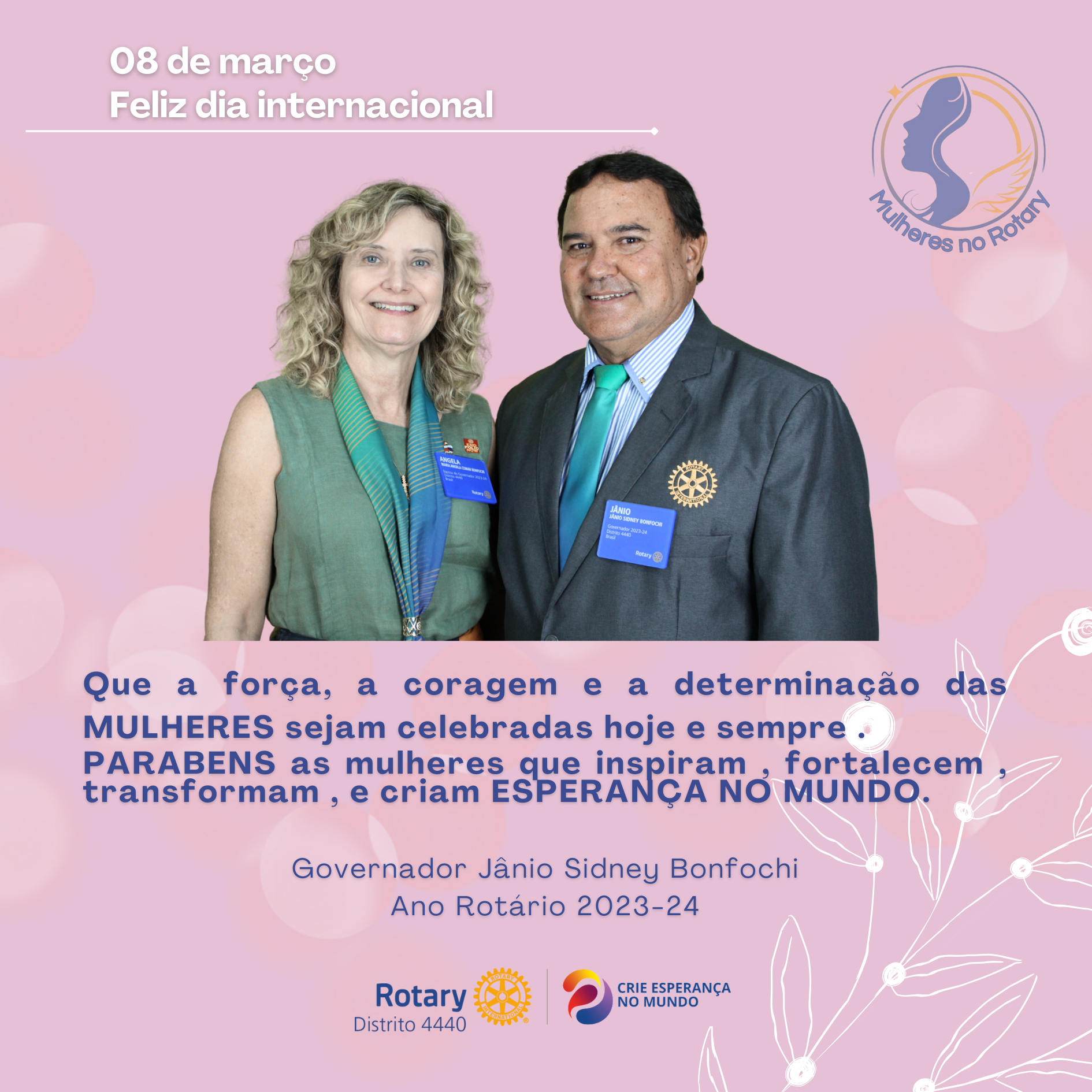 PARABENS as mulheres que inspiram , fortalecem , transformam , e criam ESPERANÇA NO MUNDO.