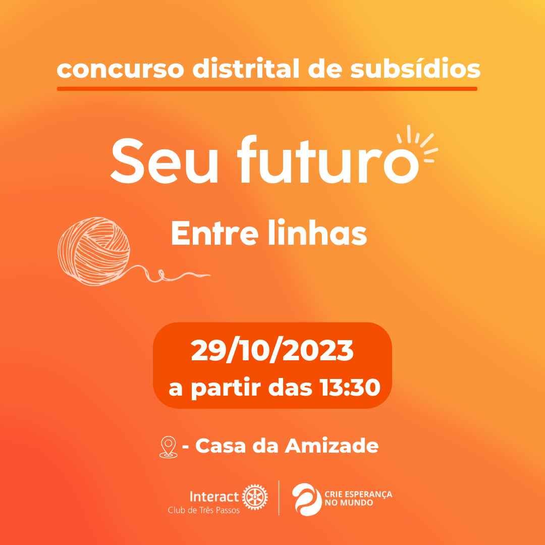 Concurso distrital de projetos subsidiados 🧶