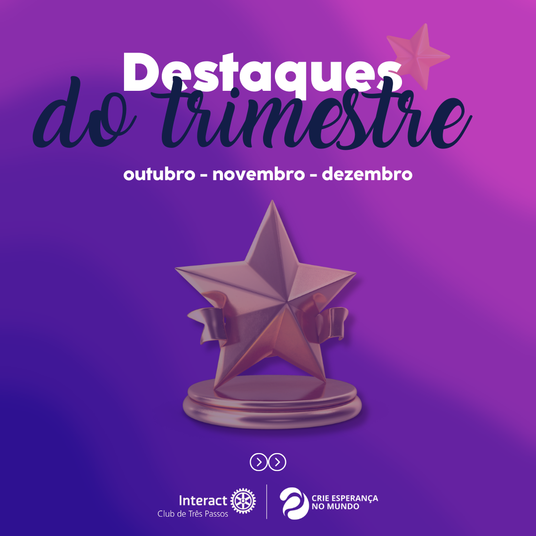 Destaques do Trimestre🎖️💜