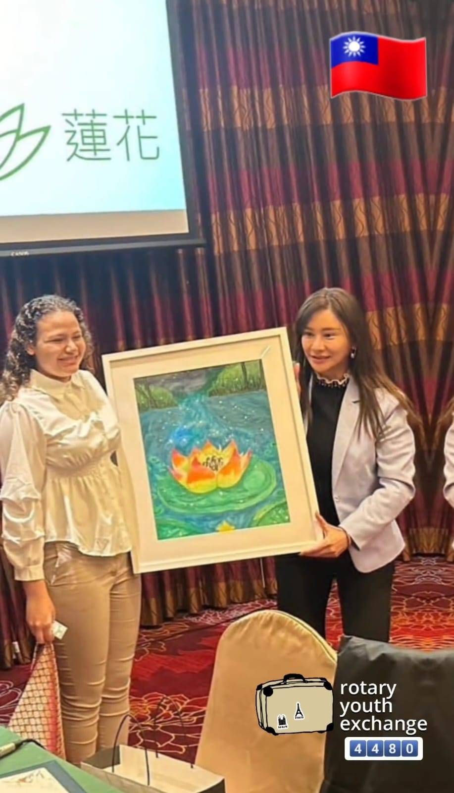 Presente de intercambista brasileira em Taiwan