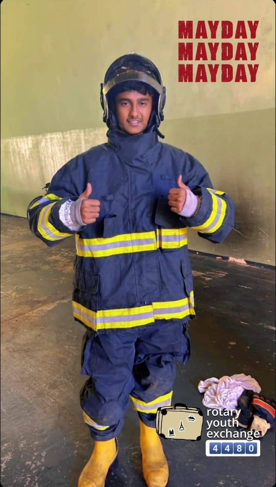 Intercambista conhece Batalhão do Corpo de Bombeiros 