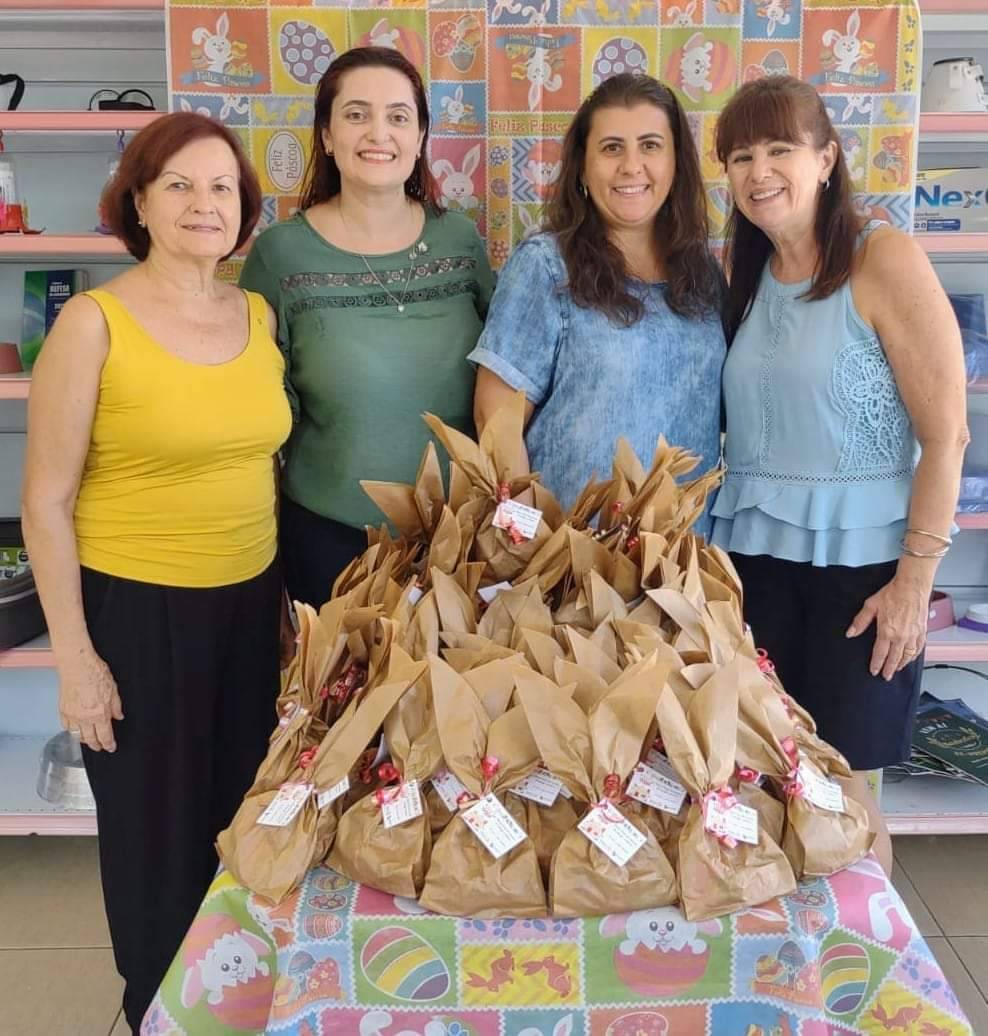 Projeto de Páscoa com a família rotaria de Lins