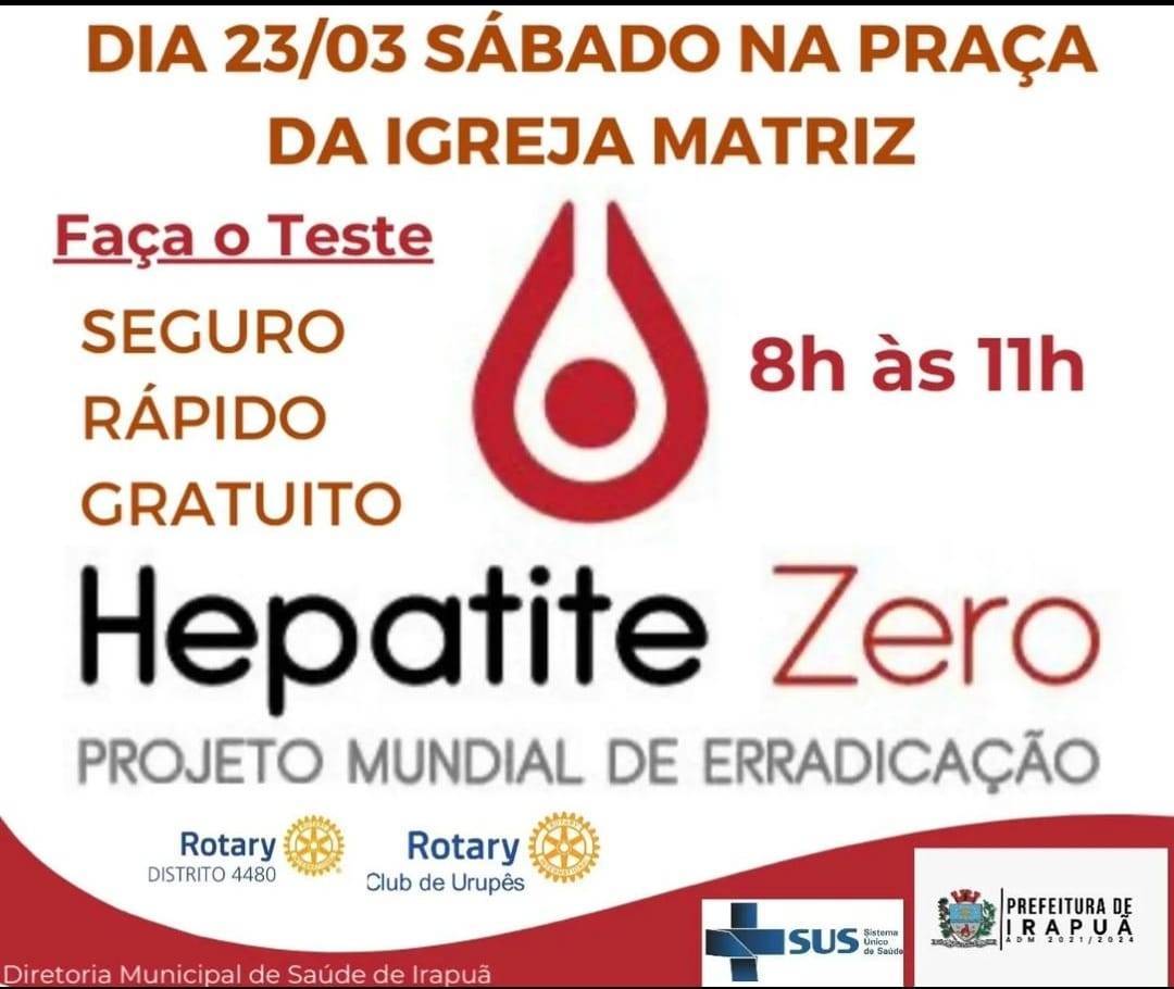 Teste rápido Hepatite B e C em Urupês